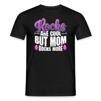 Géologue Mère Pierre Collectionneuse Pierres Géologie Maman - T-shirt homme - noir - Devant - AI Model Male 178 light (178cm)