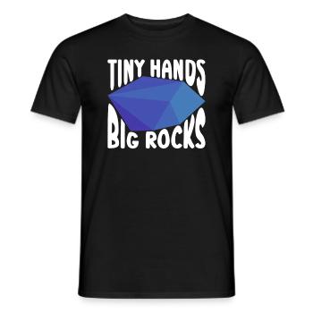 Geologist Children Stone Collector Stones Geology Boy - Men's T-Shirt - black - Front - AI Model Male 178 light (178cm)