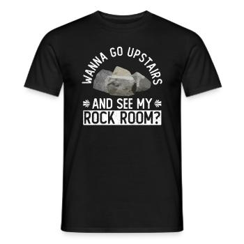 Geologist Stone Collector Stones Geology Minerals - Men's T-Shirt - black - Front - AI Model Male 178 light (178cm)