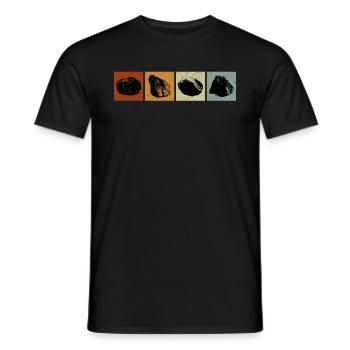 Géologue Pierre collectrice Pierres Géologie Minéraux - T-shirt homme - noir - Devant - AI Model Male 178 light (178cm)