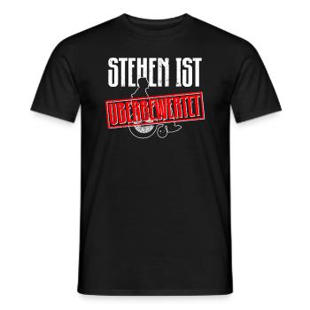 Rollstuhlfahrer Rollstuhl Lustiger Spruch - Männer T-Shirt - Schwarz - Vorne - AI Model Male 178 light (178cm)