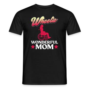 Wheelchair Wheelchair Disability Funny - Men's T-Shirt - black - Front - AI Model Male 178 light (178cm)