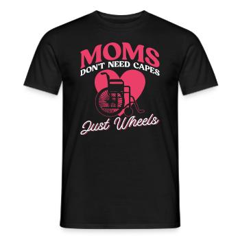 Rollstuhlfahrer Rollstuhl Behinderung Lustig - Männer T-Shirt - Schwarz - Vorne - AI Model Male 178 light (178cm)