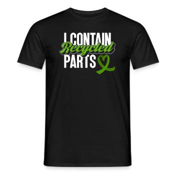 Organ Donor Organ Transplant Organ Donation - Men's T-Shirt - black - Front - AI Model Male 178 light (178cm)