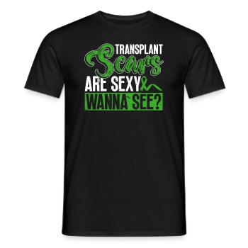 Organ Donor Organ Transplant Organ Donation - Men's T-Shirt - black - Front - AI Model Male 178 light (178cm)