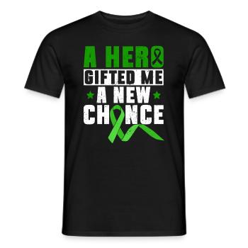Organ Donor Organ Transplant Organ Donation - Men's T-Shirt - black - Front - AI Model Male 178 light (178cm)