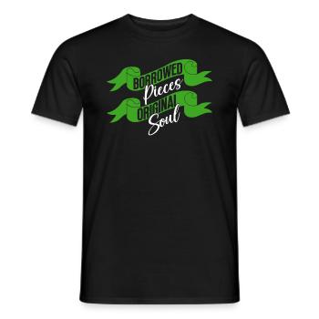 Don d’organes Greffe d’organes Don d’organes - T-shirt homme - noir - Devant - AI Model Male 178 light (178cm)