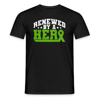 Organ Donor Organ Transplant Organ Donation - Men's T-Shirt - black - Front - AI Model Male 178 light (178cm)