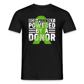 Organ Donor Organ Transplant Organ Donation - Men's T-Shirt - black - Front - AI Model Male 178 light (178cm)