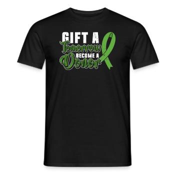 Organ Donor Organ Transplant Organ Donation - Men's T-Shirt - black - Front - AI Model Male 178 light (178cm)