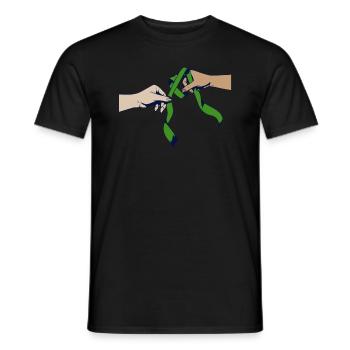 Organ Donor Organ Transplant Organ Donation - Men's T-Shirt - black - Front - AI Model Male 178 light (178cm)