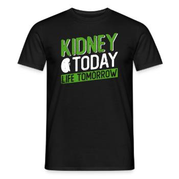 Organspender Niere Organtransplantation - Männer T-Shirt - Schwarz - Vorne - AI Model Male 178 light (178cm)