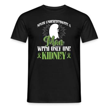 Organspender Niere Organtransplantation - Männer T-Shirt - Schwarz - Vorne - AI Model Male 178 light (178cm)