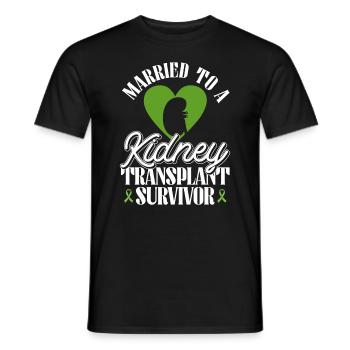 Organ Donor Kidney Organ Transplant - Men's T-Shirt - black - Front - AI Model Male 178 light (178cm)