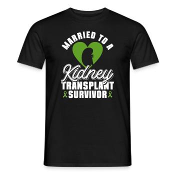 Organ Donor Kidney Organ Transplant - Men's T-Shirt - black - Front - AI Model Male 178 light (178cm)