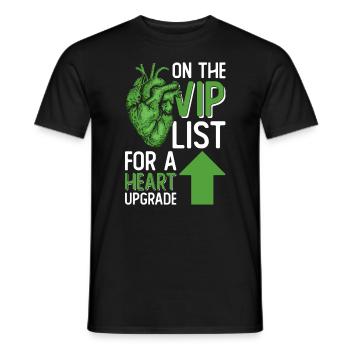 Organ Donor Heart Organ Transplant - Men's T-Shirt - black - Front - AI Model Male 178 light (178cm)