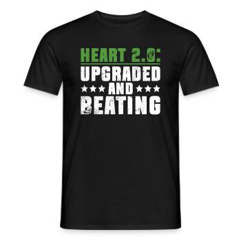 Organ Donor Heart Organ Transplant - Men's T-Shirt - black - Front - AI Model Male 178 light (178cm)