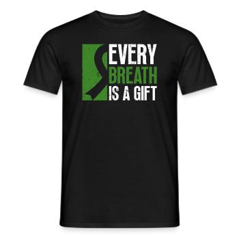 Organ Donor Lunge Organ Transplant - Men's T-Shirt - black - Front - AI Model Male 178 light (178cm)