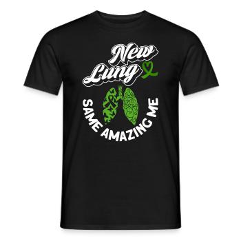Organ Donor Lunge Organ Transplant - Men's T-Shirt - black - Front - AI Model Male 178 light (178cm)