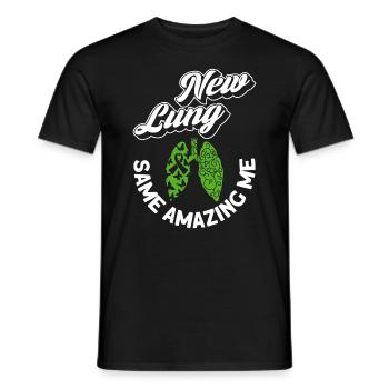 Organ Donor Lunge Organ Transplant - Men's T-Shirt - black - Front - AI Model Male 178 light (178cm)