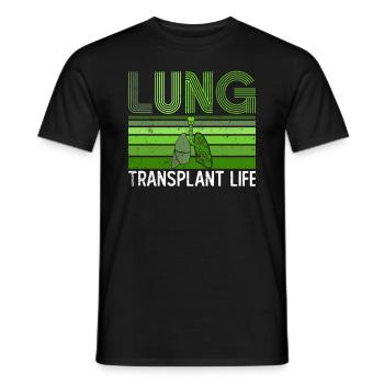 Organ Donor Lunge Organ Transplant - Men's T-Shirt - black - Front - AI Model Male 178 light (178cm)