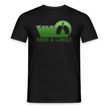 Organ Donor Lunge Organ Transplant - Men's T-Shirt - black - Front - AI Model Male 178 light (178cm)