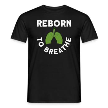 Organ Donor Lunge Organ Transplant - Men's T-Shirt - black - Front - AI Model Male 178 light (178cm)