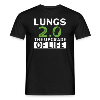 Organ Donor Lunge Organ Transplant - Men's T-Shirt - black - Front - AI Model Male 178 light (178cm)