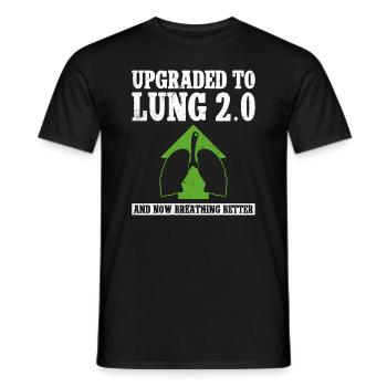 Organ Donor Lunge Organ Transplant - Men's T-Shirt - black - Front - AI Model Male 178 light (178cm)