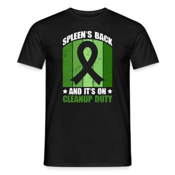 Organ Donor Spleen Organ Transplant - Men's T-Shirt - black - Front - AI Model Male 178 light (178cm)