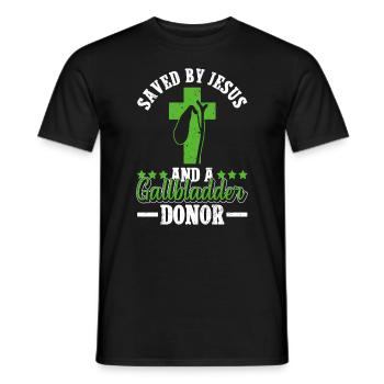 Organspender Gallenblase Organtransplantation - Männer T-Shirt - Schwarz - Vorne - AI Model Male 178 light (178cm)