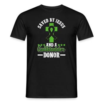 Organspender Gallenblase Organtransplantation - Männer T-Shirt - Schwarz - Vorne - AI Model Male 178 light (178cm)