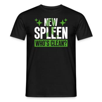 Organ Donor Spleen Organ Transplant - Men's T-Shirt - black - Front - AI Model Male 178 light (178cm)