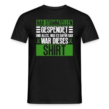 Stem Cells Stem Cell Therapy Stem Cell Donation - Men's T-Shirt - black - Front - AI Model Male 178 light (178cm)