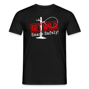 Piège à animaux Piège à collet métallique - T-shirt homme - noir - Devant - AI Model Male 178 light (178cm)