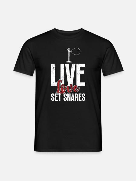 Animal Wire Snare - Men's T-Shirt - black