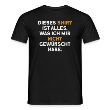 Garnichts Geschenk Lustiges Garnix - Männer T-Shirt - Schwarz - Vorne - AI Model Male 178 light (178cm)