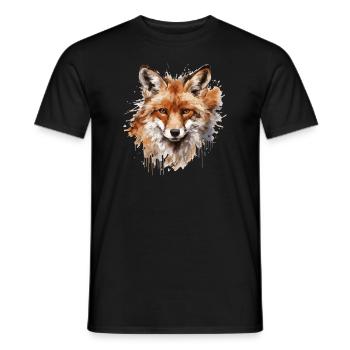 Cadeaux amusants pour les amoureux du renard - T-shirt homme - noir - Devant - AI Model Male 178 light (178cm)