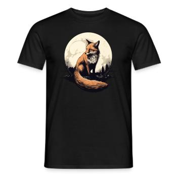 Lustige Geschenke für Fuchsliebhaber - Männer T-Shirt - Schwarz - Vorne - AI Model Male 178 light (178cm)