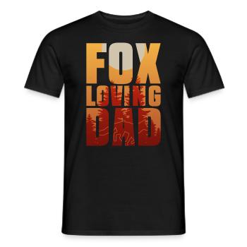 Cadeaux amusants pour les amoureux du renard - T-shirt homme - noir - Devant - AI Model Male 178 light (178cm)