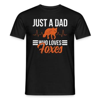 Funny Gifts for Fox Lovers - Men's T-Shirt - black - Front - AI Model Male 178 light (178cm)