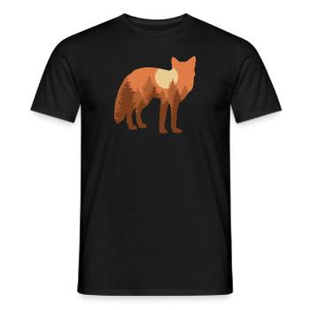 Cadeaux amusants pour les amoureux du renard - T-shirt homme - noir - Devant - AI Model Male 178 light (178cm)