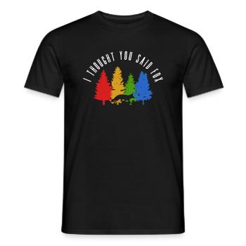 Lustige Geschenke für Fuchsliebhaber - Männer T-Shirt - Schwarz - Vorne - AI Model Male 178 light (178cm)