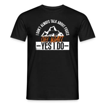 Cadeaux amusants pour les amoureux du renard - T-shirt homme - noir - Devant - AI Model Male 178 light (178cm)
