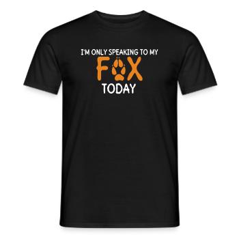 Cadeaux amusants pour les amoureux du renard - T-shirt homme - noir - Devant - AI Model Male 178 light (178cm)
