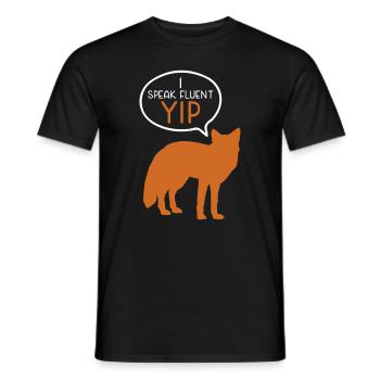 Cadeaux amusants pour les amoureux du renard - T-shirt homme - noir - Devant - AI Model Male 178 light (178cm)