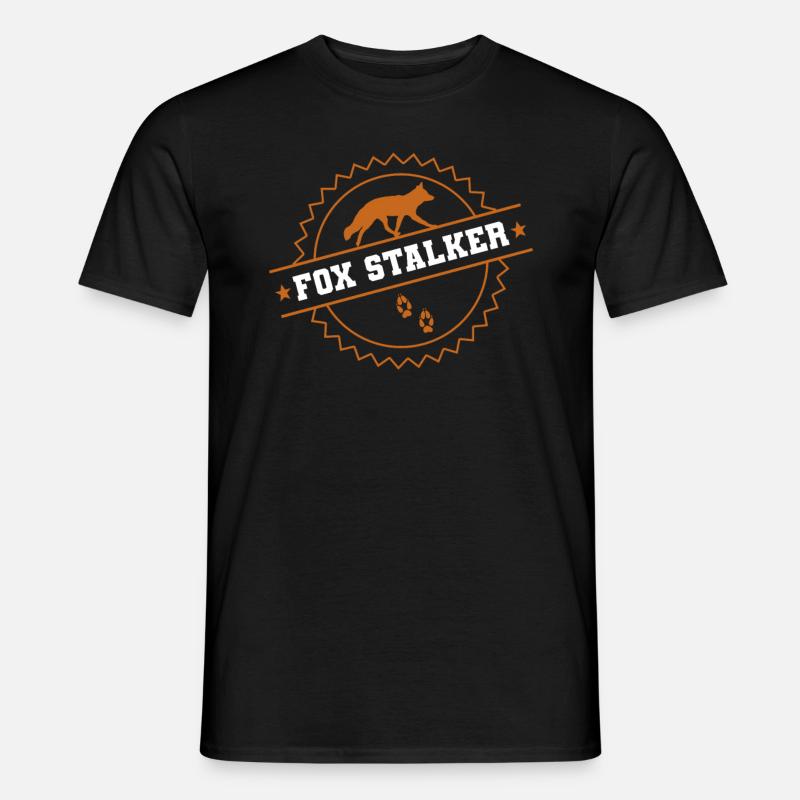 Fuchsjagd Geschenke - Männer T-Shirt - Schwarz