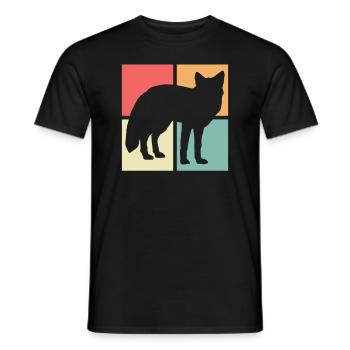 Fuchsjagd Geschenke Fuchsliebhaber - Männer T-Shirt - Schwarz - Vorne - AI Model Male 178 light (178cm)