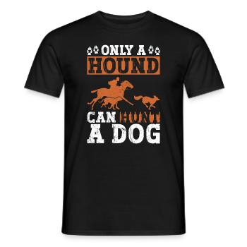 Fuchsjagd Geschenke Jagdhund - Männer T-Shirt - Schwarz - Vorne - AI Model Male 178 light (178cm)