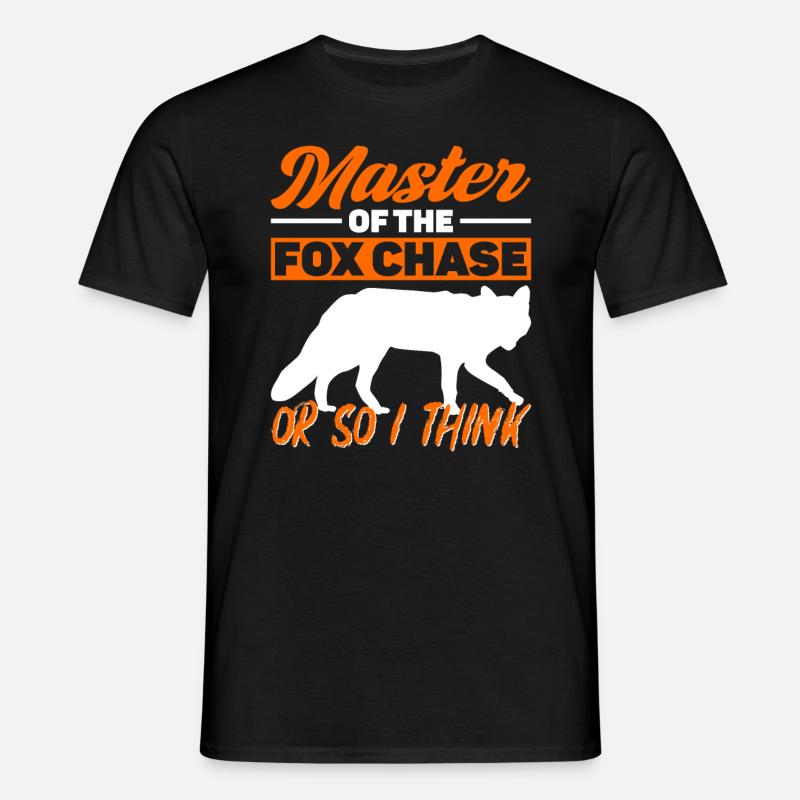 Fuchsjagd Geschenke - Männer T-Shirt - Schwarz